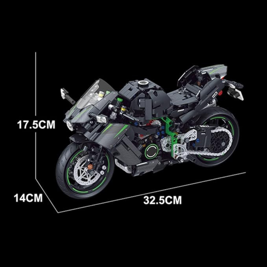 Motorcycle Sport Black & Green MultiBrickz