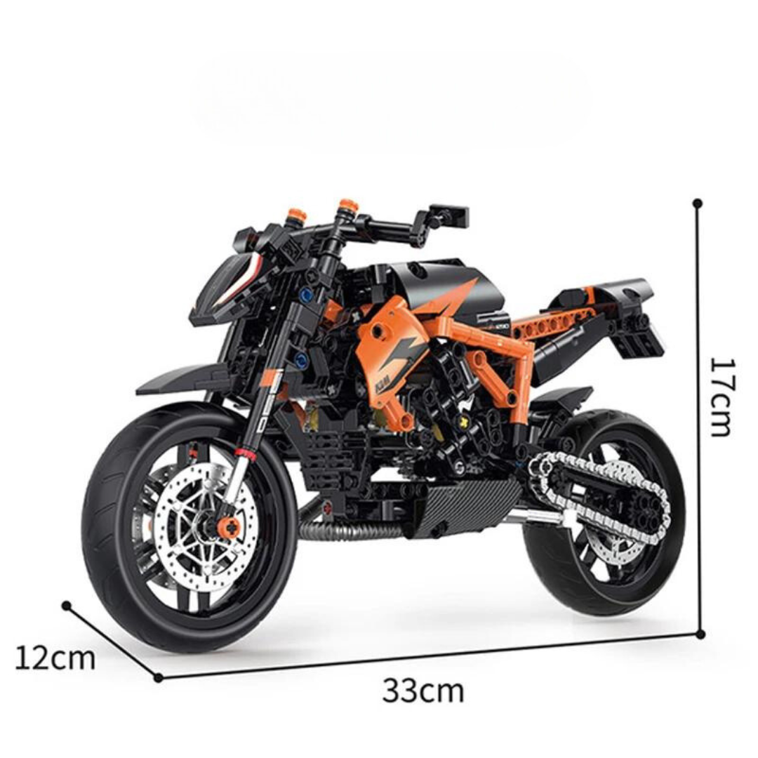 Motorcycle Standard Black & Orange MultiBrickz
