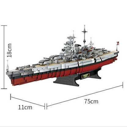 Large Bismarck Battleship MultiBrickz