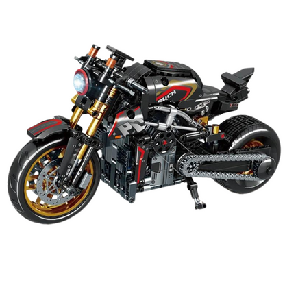 Motorcycle Cruiser Black & Gold MultiBrickz
