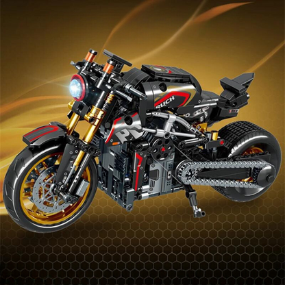 Motorcycle Cruiser Black & Gold MultiBrickz