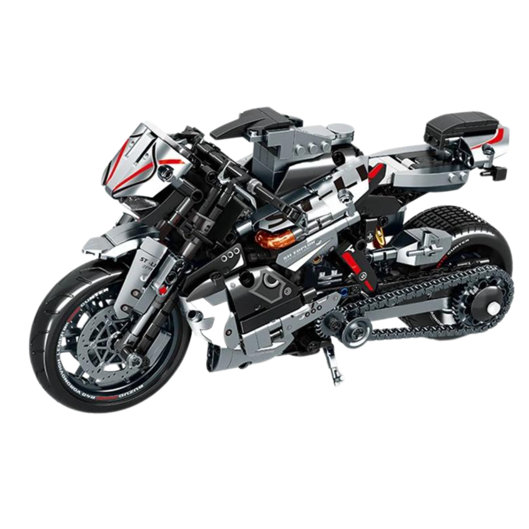 Motorcycle Cruiser Silver MultiBrickz