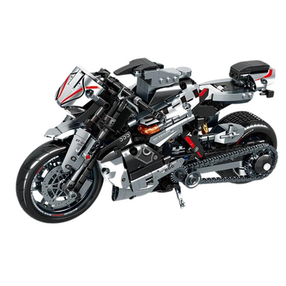 Motorcycle Cruiser Silver MultiBrickz