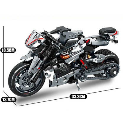 Motorcycle Cruiser Silver MultiBrickz