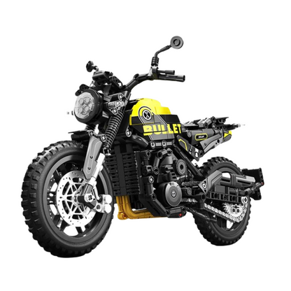 Motorcycle Dual-Sport Black & Yellow MultiBrickz