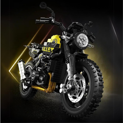 Motorcycle Dual-Sport Black & Yellow MultiBrickz