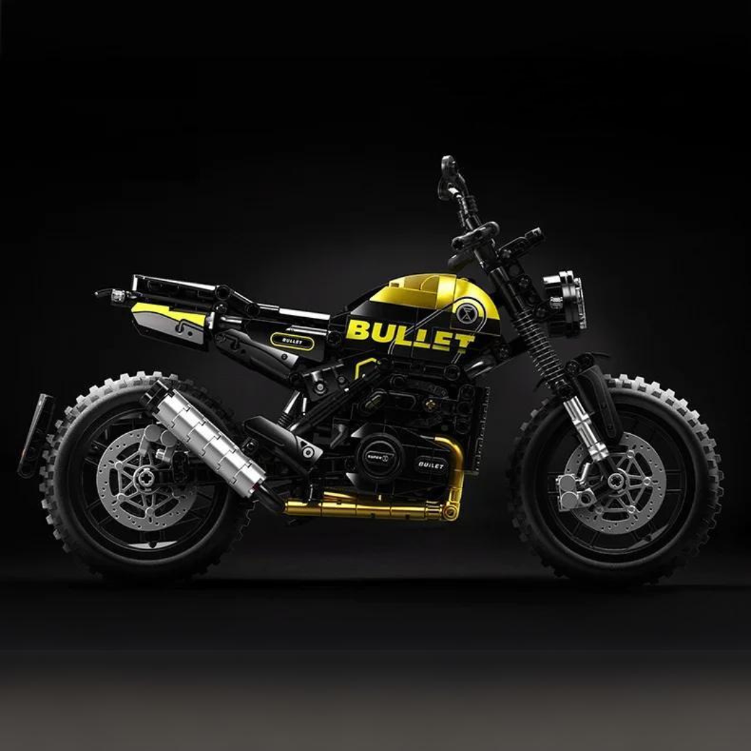 Motorcycle Dual-Sport Black & Yellow MultiBrickz