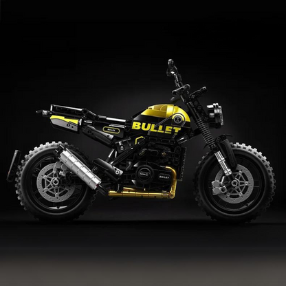 Motorcycle Dual-Sport Black & Yellow MultiBrickz