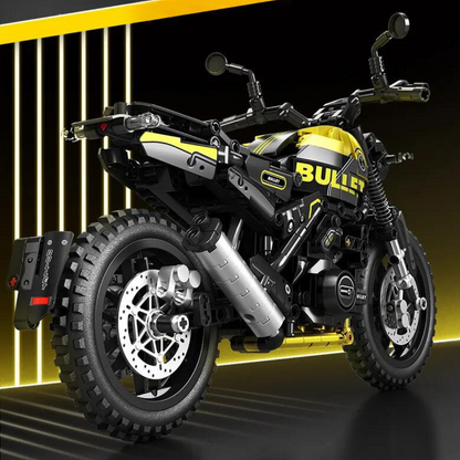 Motorcycle Dual-Sport Black & Yellow MultiBrickz