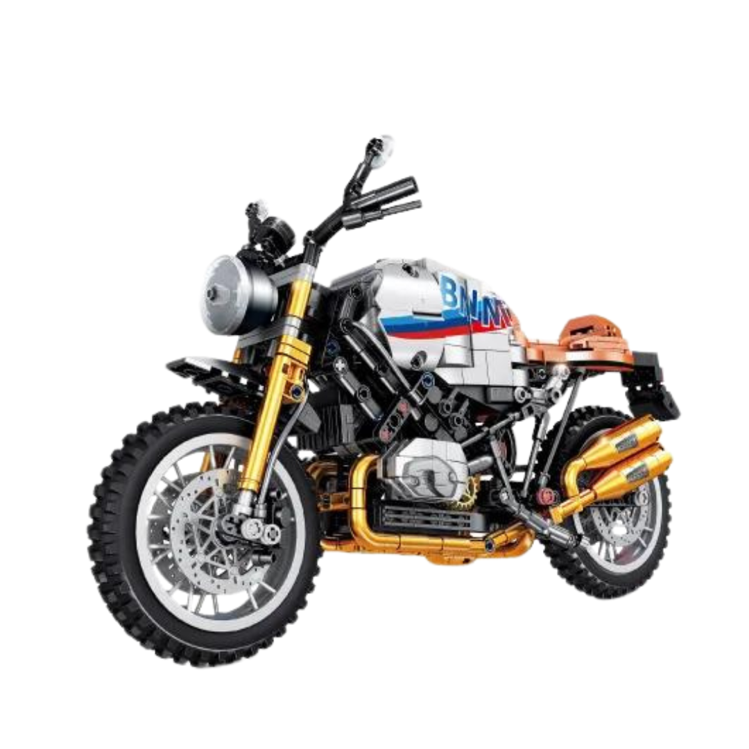 Motorcycle Dual-Sport White MultiBrickz