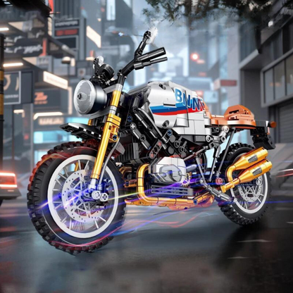 Motorcycle Dual-Sport White MultiBrickz