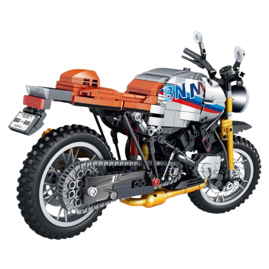 Motorcycle Dual-Sport White MultiBrickz