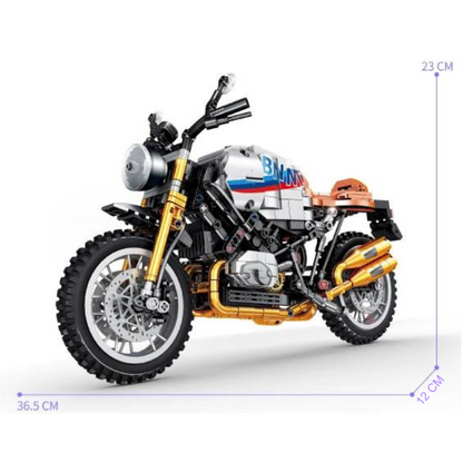 Motorcycle Dual-Sport White MultiBrickz