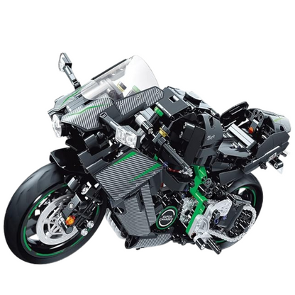 Motorcycle Sport Black & Green MultiBrickz