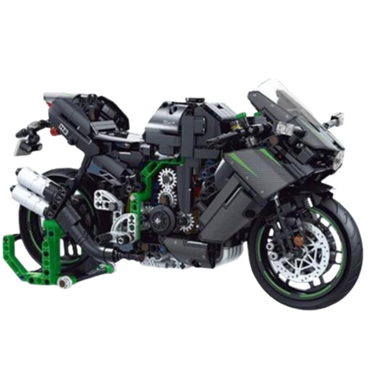Motorcycle Sport Black & Green MultiBrickz