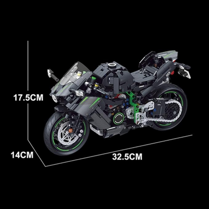 Motorcycle Sport Black & Green MultiBrickz