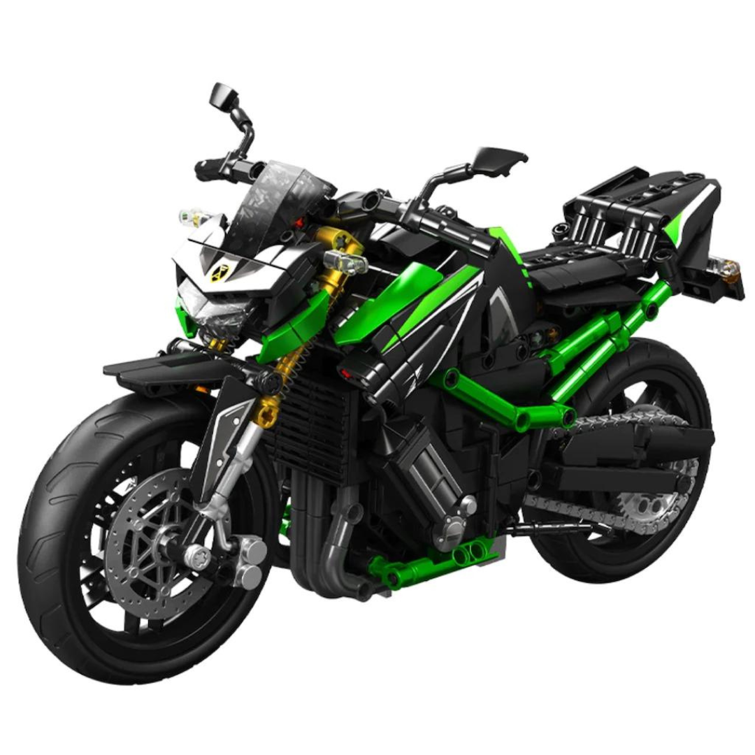 Motorcycle Standard Black & Green MultiBrickz