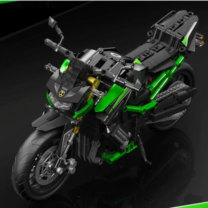 Motorcycle Standard Black & Green MultiBrickz