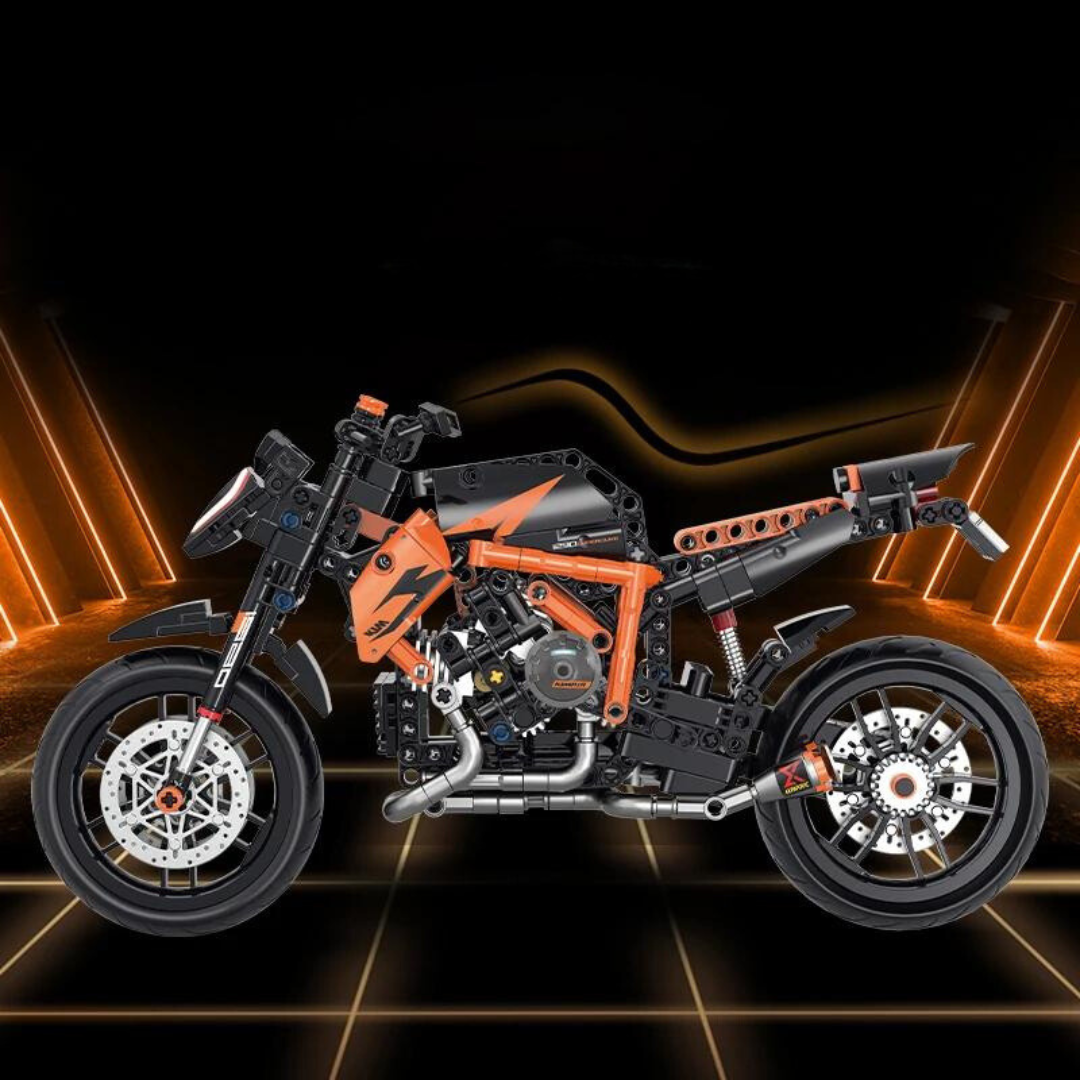 Motorcycle Standard Black & Orange MultiBrickz