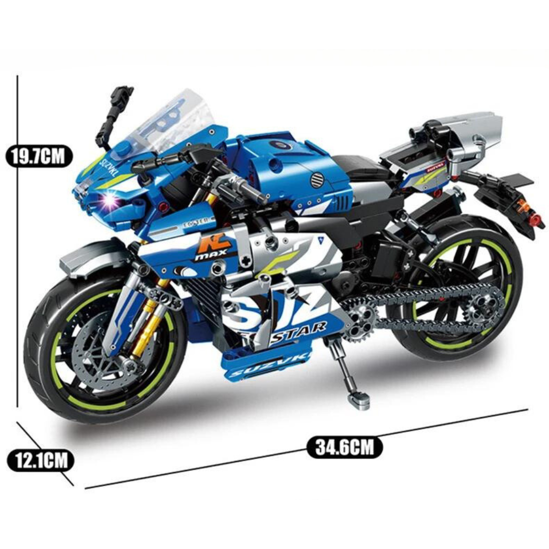 Motorcycle Standard Blue MultiBrickz