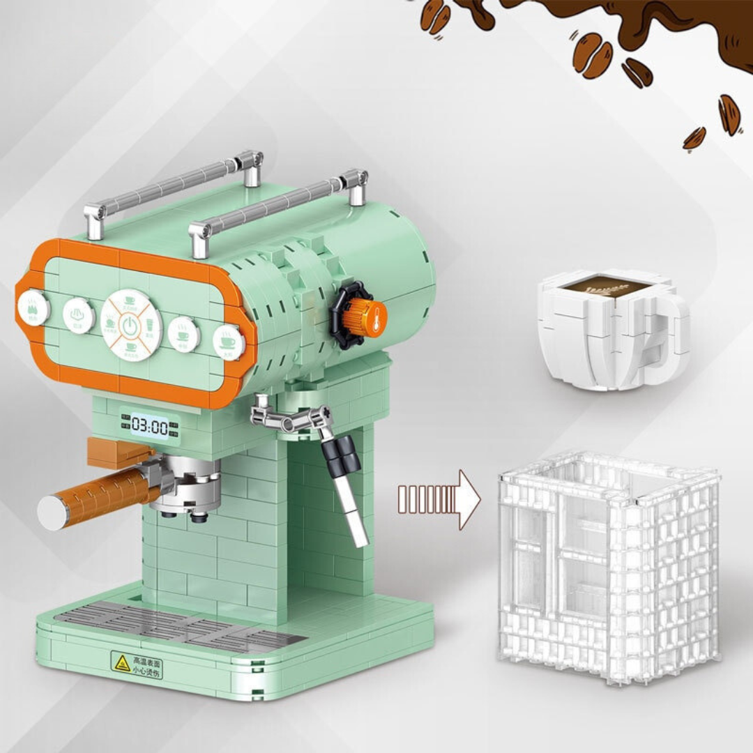 Retro Espresso Machine MultiBrickz