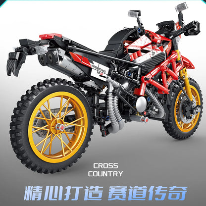 Motorcycle Dual-Sport Orange MultiBrickz